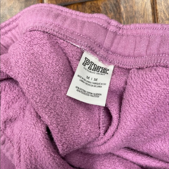 Pink by Victorias Secret light purple sweats size medium. - Picture 2 of 4